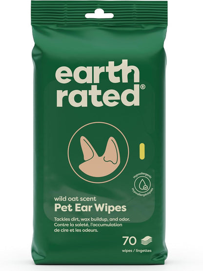 3-In-1 Pet Grooming Wipes, Cleaning, Deodorizing & Hydrating for Paws, Body, and Butt, Perfect for Dogs & Cats, White Tea and Basil Scent, 100 Count