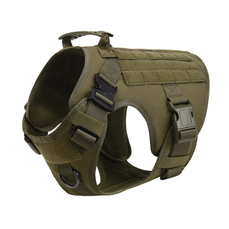 Tactical - Military Dog Harness and Leash Set for All Dog Breeds