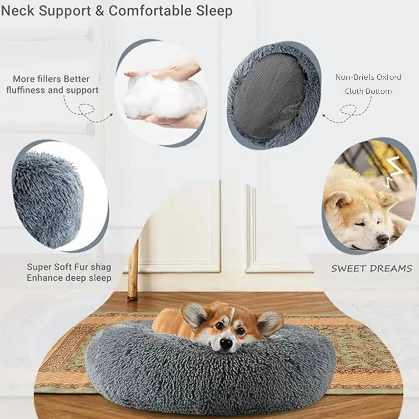 Super Soft and Plush Dog / Cat Bed for your furry friends