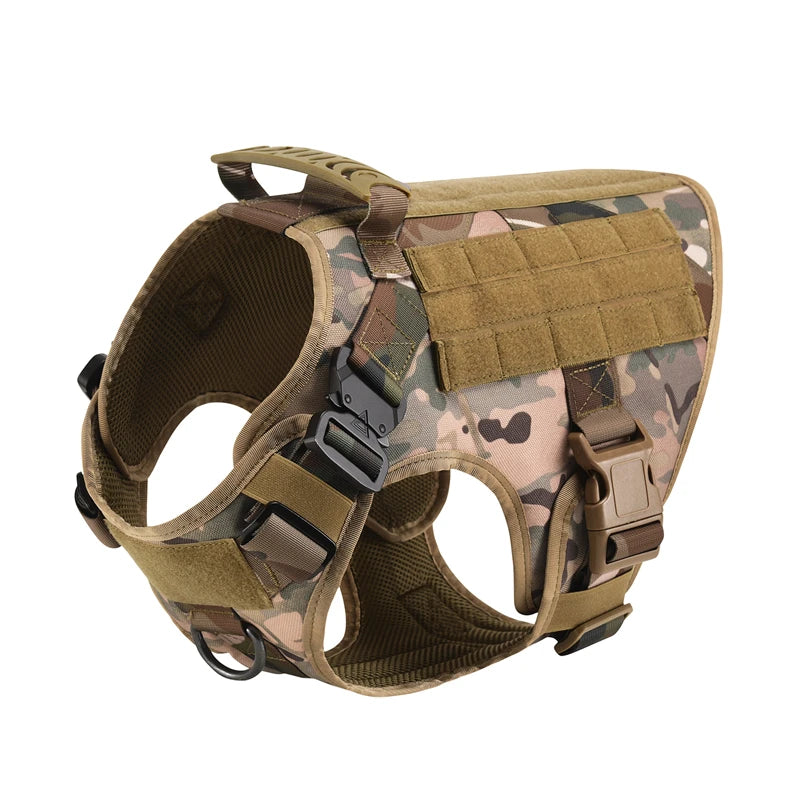 Tactical - Military Dog Harness and Leash Set for All Dog Breeds